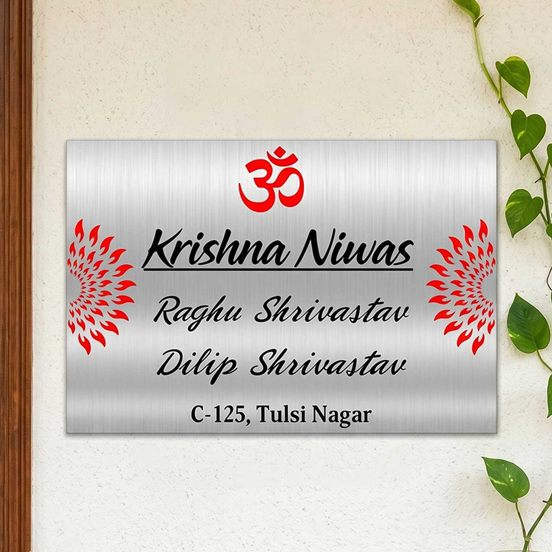 Personalized Mandla Theme Stainless Steel Name Plate