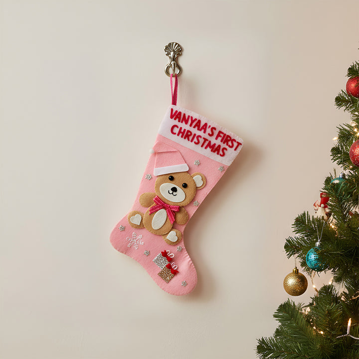 Personalized My First Christmas Felt Stocking
