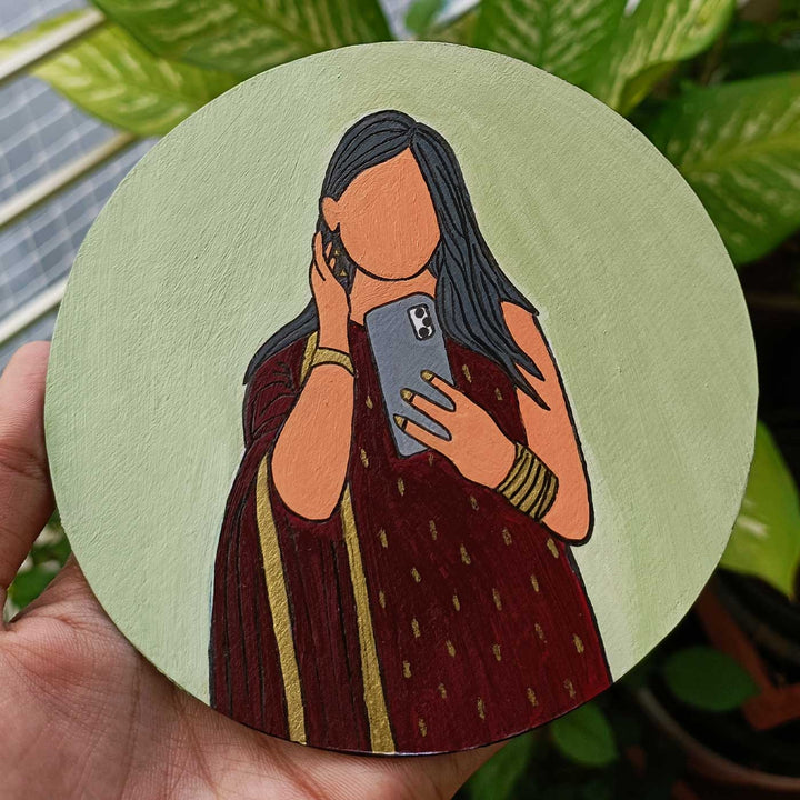 Photo Personalized Hand-Painted MDF Wood Portrait