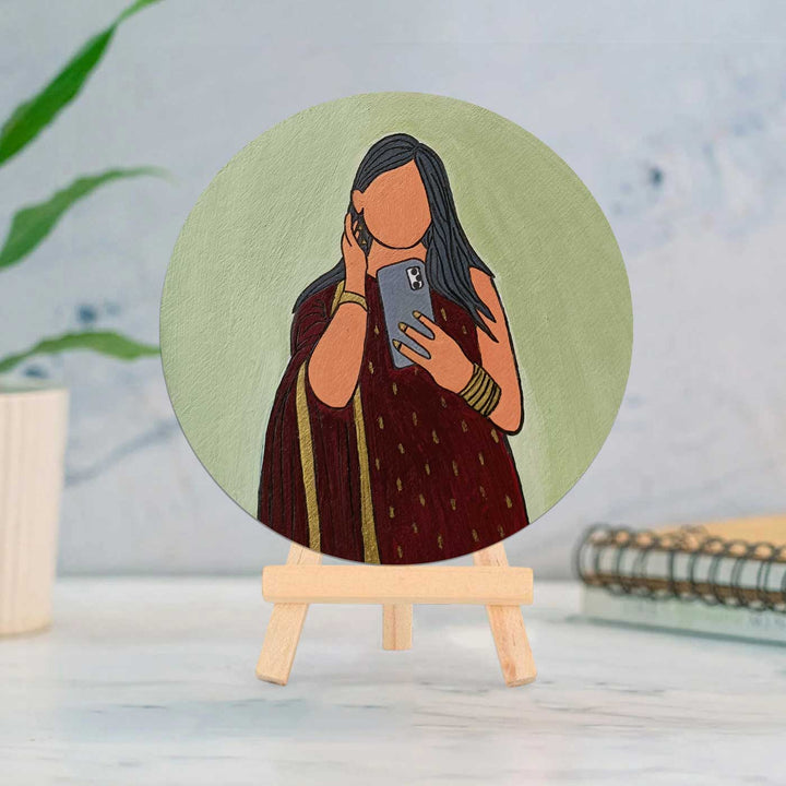 Photo Personalized Hand-Painted MDF Wood Portrait