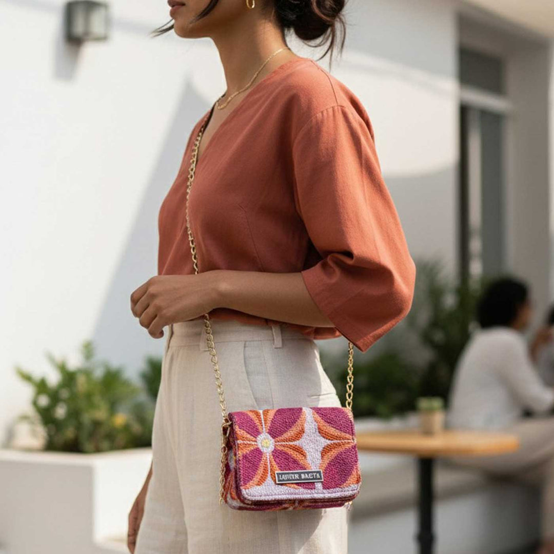 Manihar Machine Embroidered Jugni Sling Bag