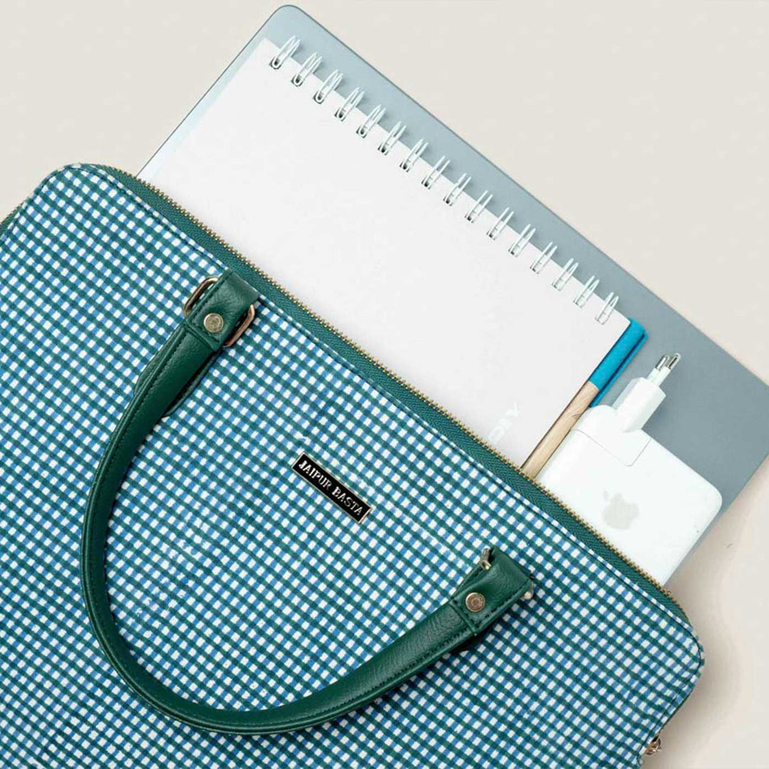 Surai Hand Block Printed Laptop Bag