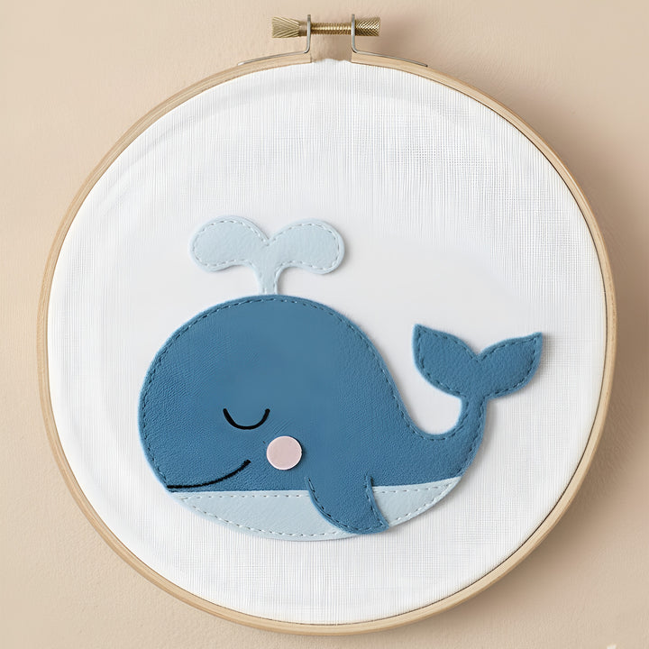 Handmade Dolphin Theme Felt Wall Hoop
