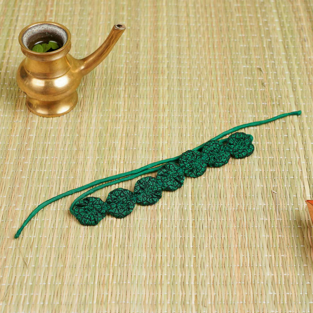 Handmade Pushpa Saramale Khunn Fabric Cotton Necklace