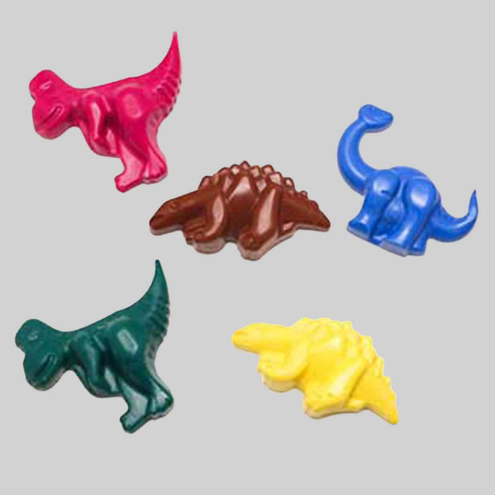 Handmade Non-Toxic Jumbo Dinosaur Crayons | Set Of 5