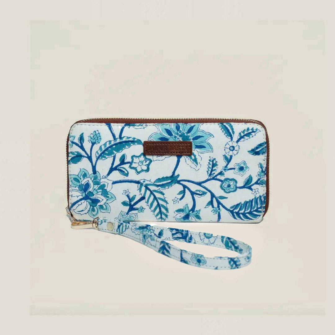 Badal Hand Block Printed Wrist Clutch