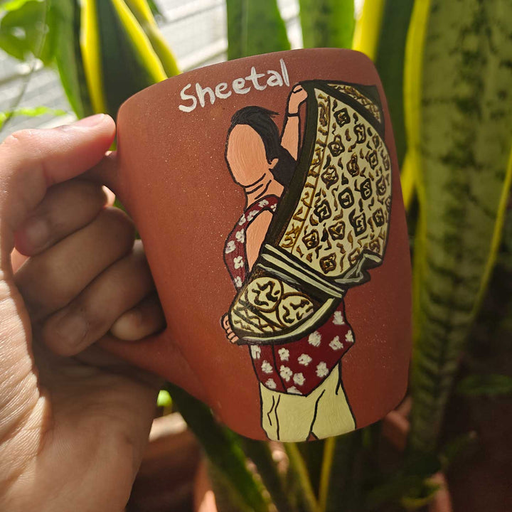 Photo Personalized Hand-Painted Terracotta Mug