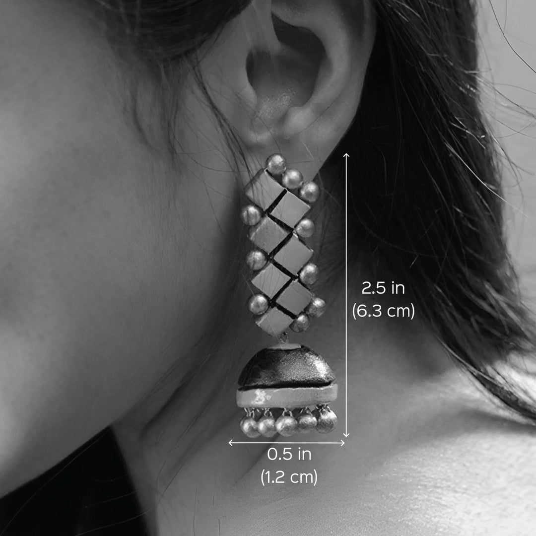 Handmade Mosaic Terracotta Earrings