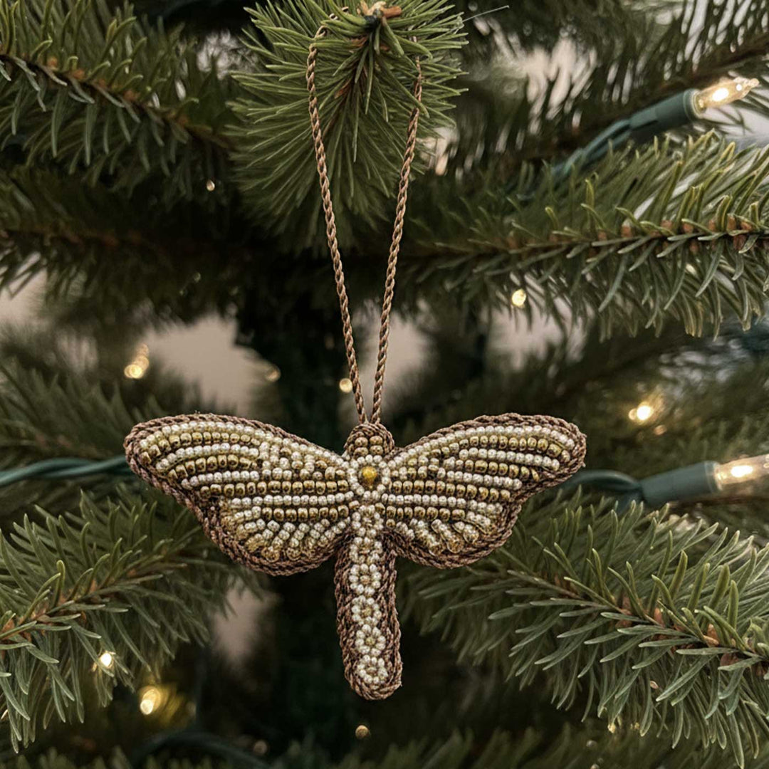 Dragonfly Sequin Premium Zardozi Embroidery Ornament