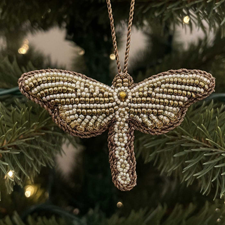 Dragonfly Sequin Premium Zardozi Embroidery Ornament