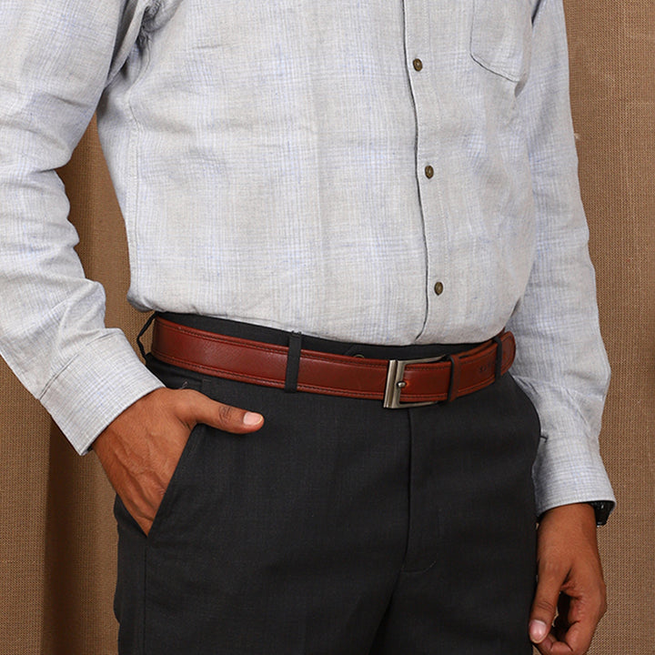 Brown Binding Leather Belt