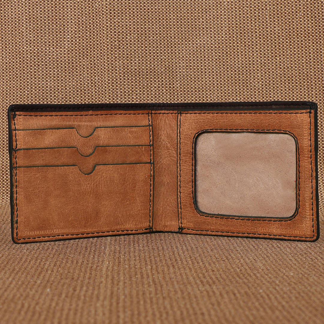 Personalized Brown Brooklyn Leather Wallet