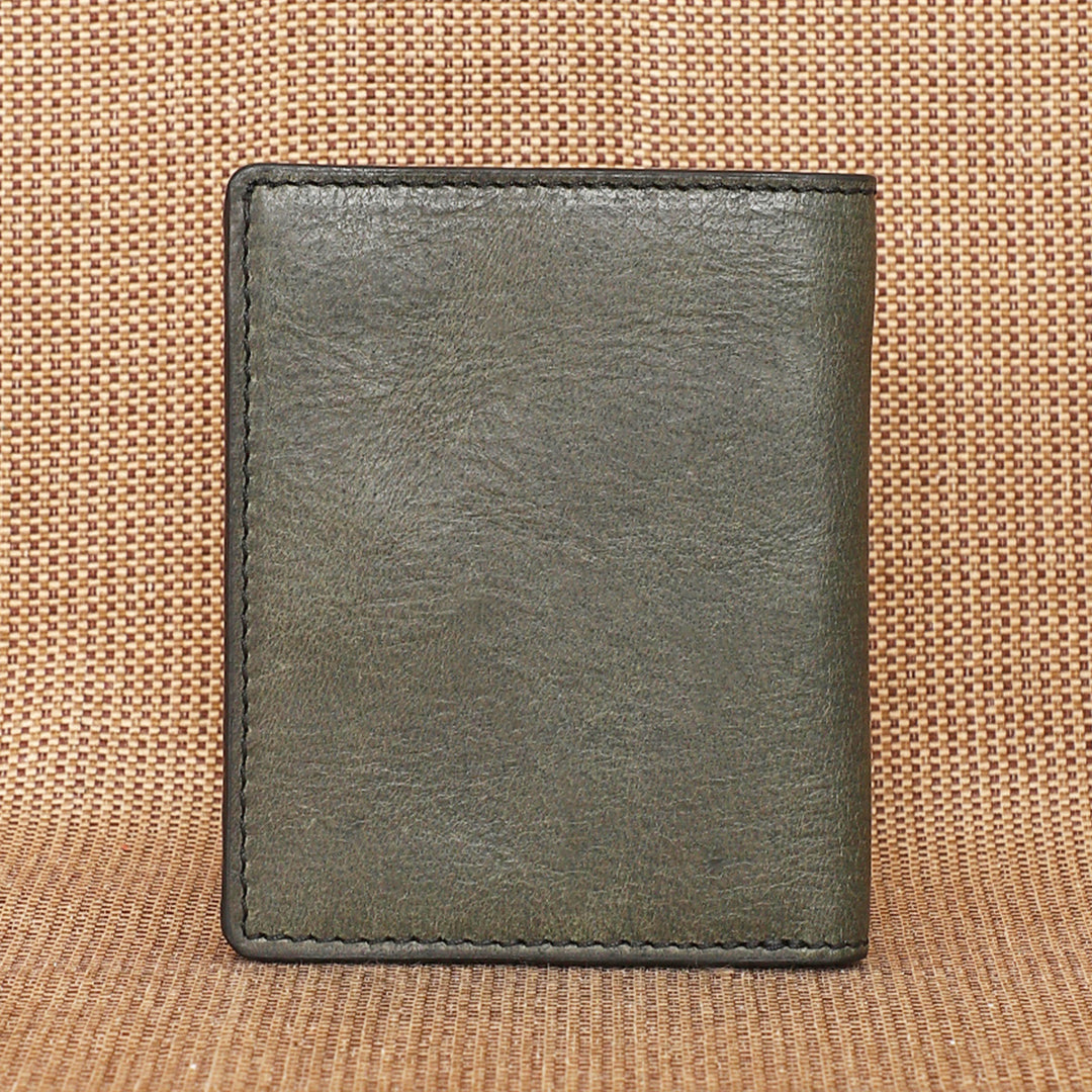 Personalized Green Alex Leather Wallet