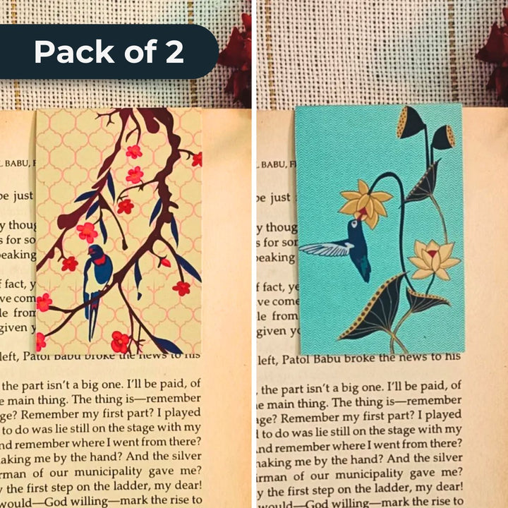 Printed Garden Of Eden Themed Bookmarks | Set Of 2