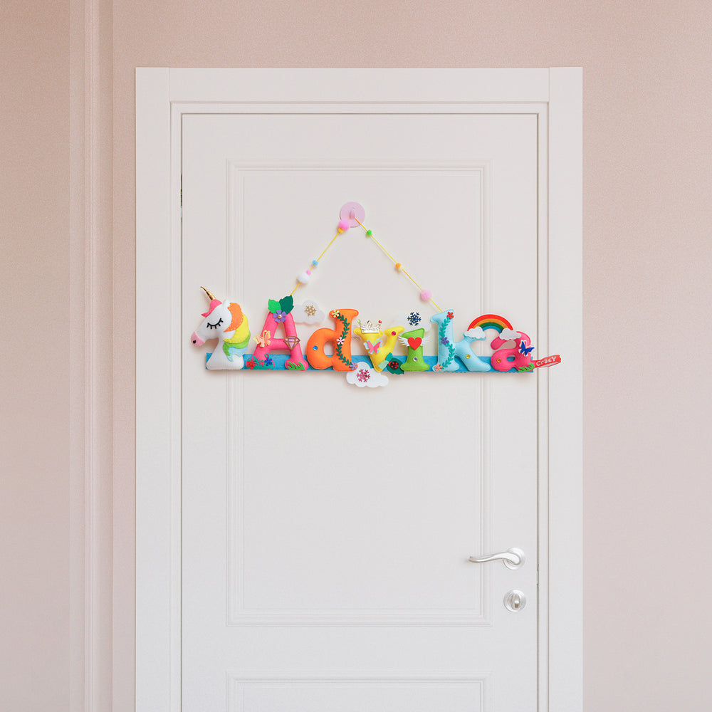 Handcrafted Personalized Beach Themed Nameplate For Kids - Zwende
