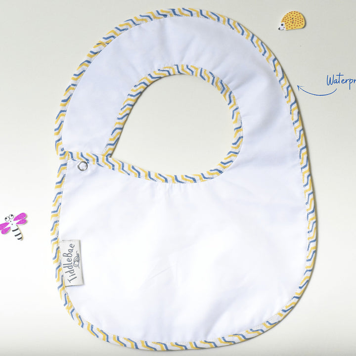 Block Printed Dreams Afloat Bib
