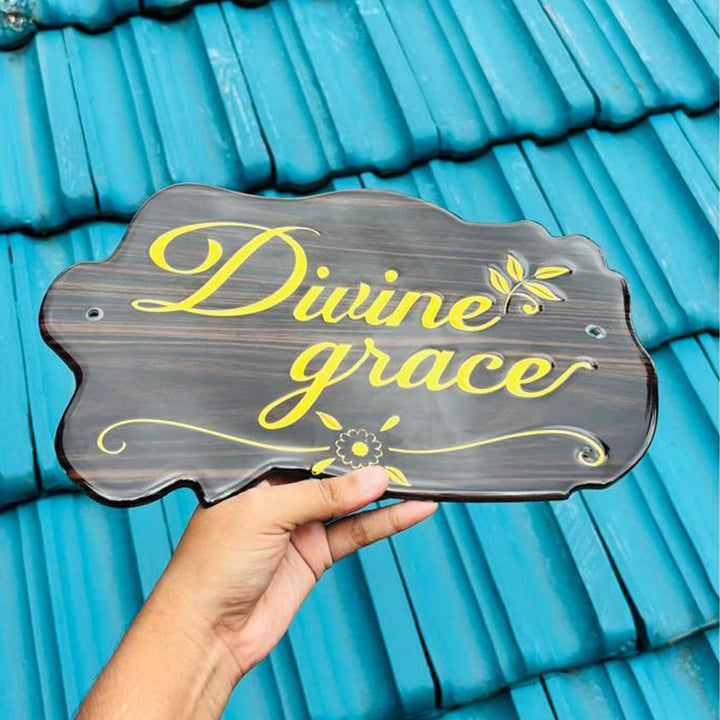 Minimalist Personalized ACP & Resin Name Plate For Home