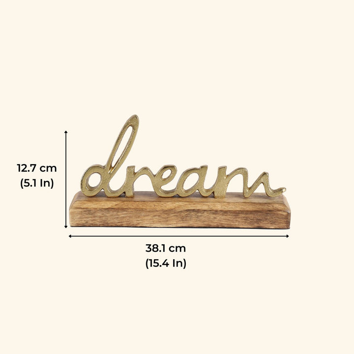 Handmade Gold 'Dream' Free Standing Showpiece