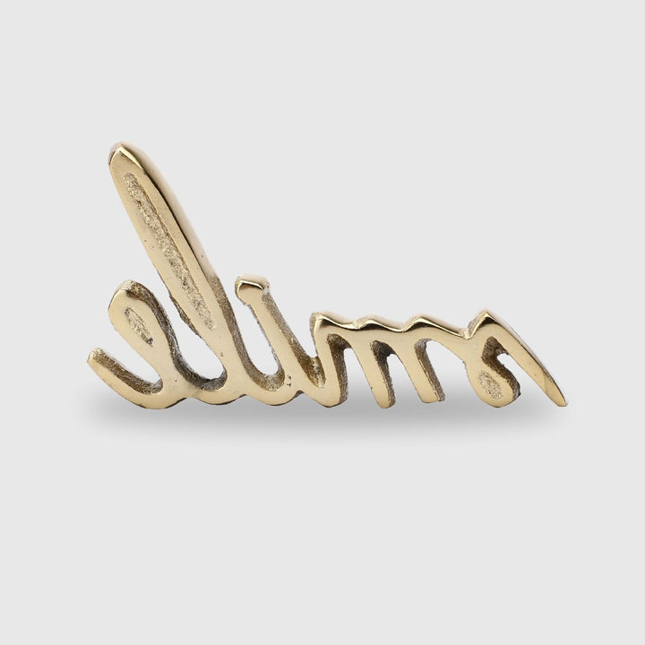 Handmade Gold 'Smile' Free Standing Showpiece