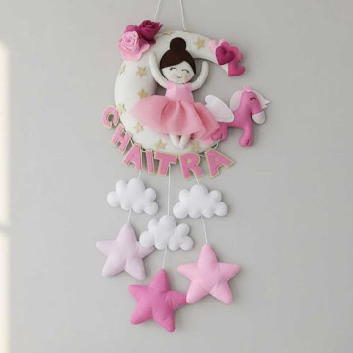 Personalised Moon Doll Unicorn Felt Hanging
