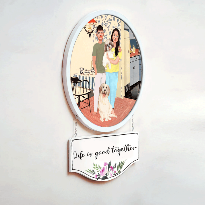 Photo Caricature Hanging Nameplate