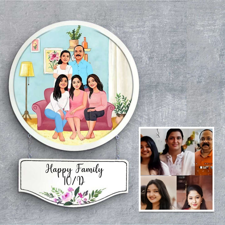 Photo Caricature Hanging Nameplate