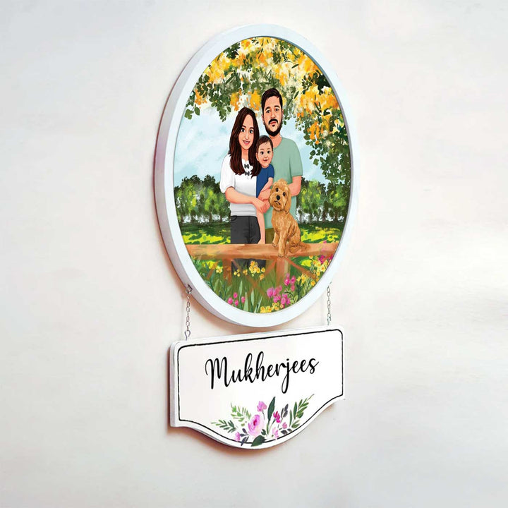 Photo Caricature Hanging Nameplate