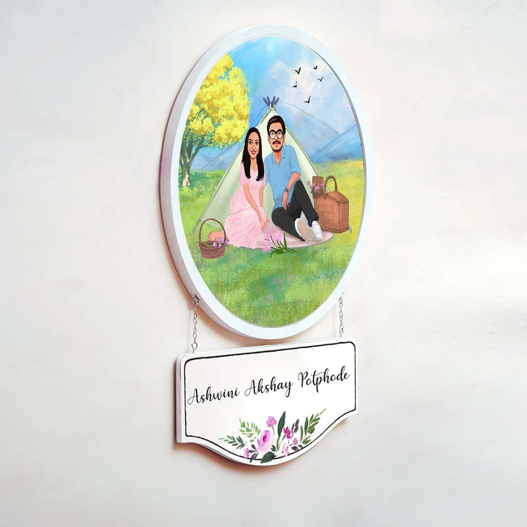 Photo Caricature Hanging Nameplate