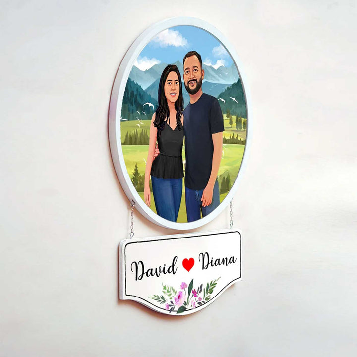 Photo Caricature Hanging Nameplate