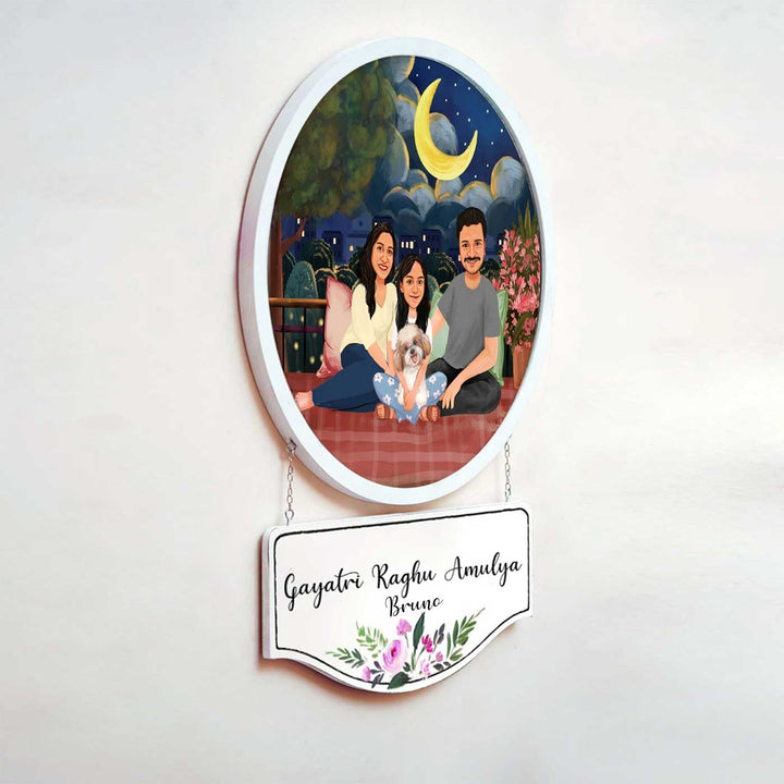 Photo Caricature Hanging Nameplate