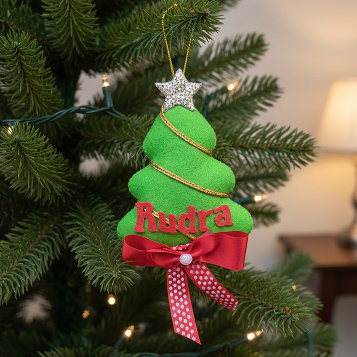 Personalized Tree Felt Ornament For Christmas Tree Decoration