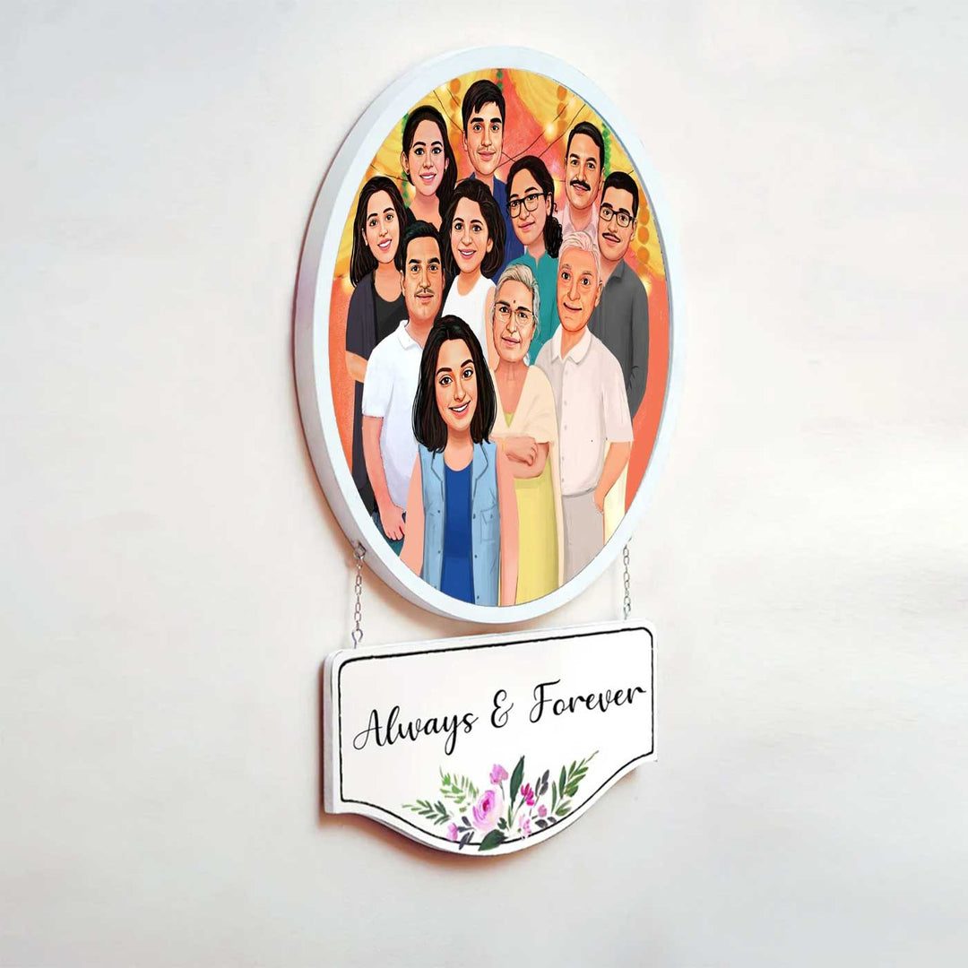 Photo Caricature Hanging Nameplate