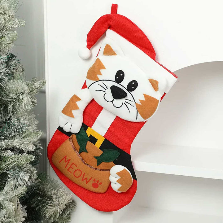 Personalized Pet Felt & Velvet Stockings For Christmas Decoration