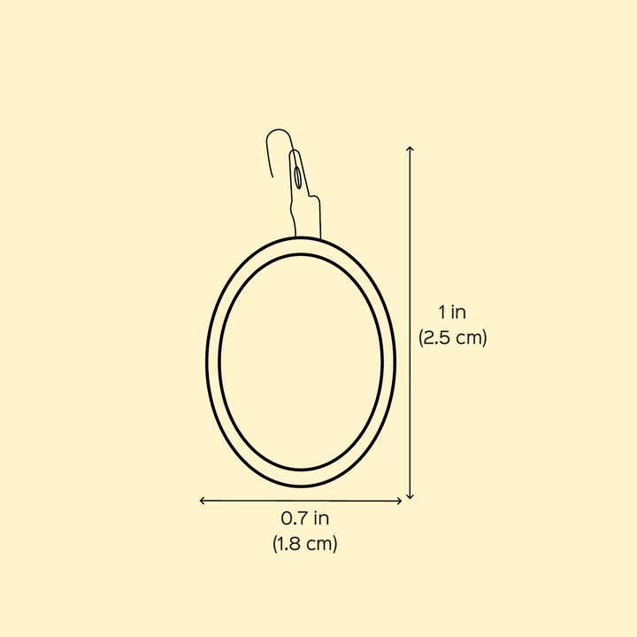 Hand Embroidered Moon Garden Bronze Tone Earrings