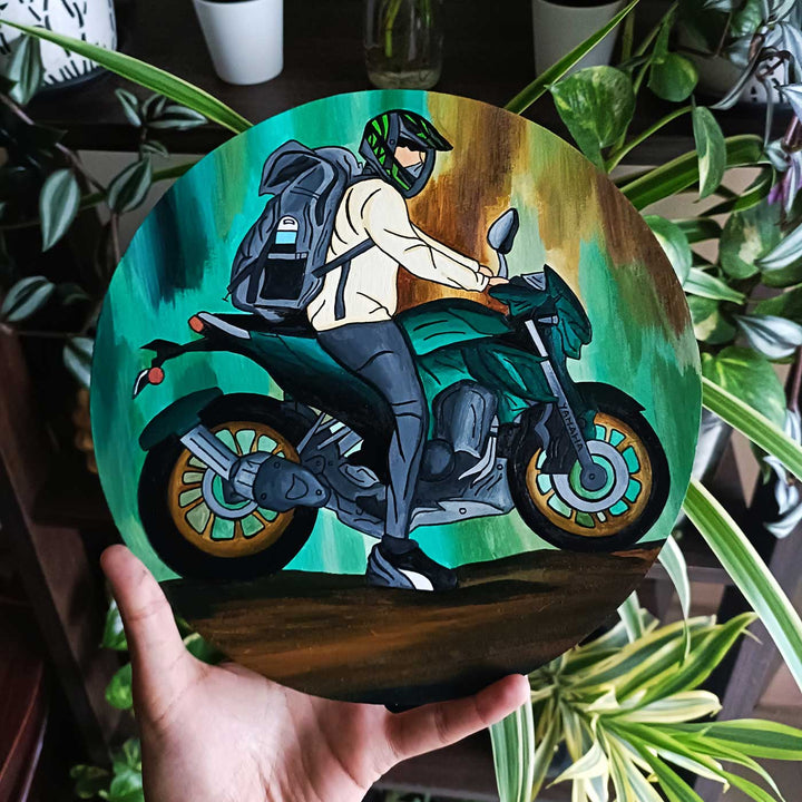 Photo Personalized Hand-Painted MDF Wood Portrait