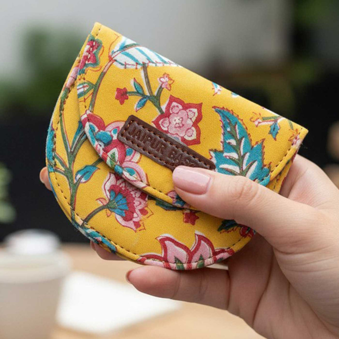 Basant Hand Block Printed Coin Pouch