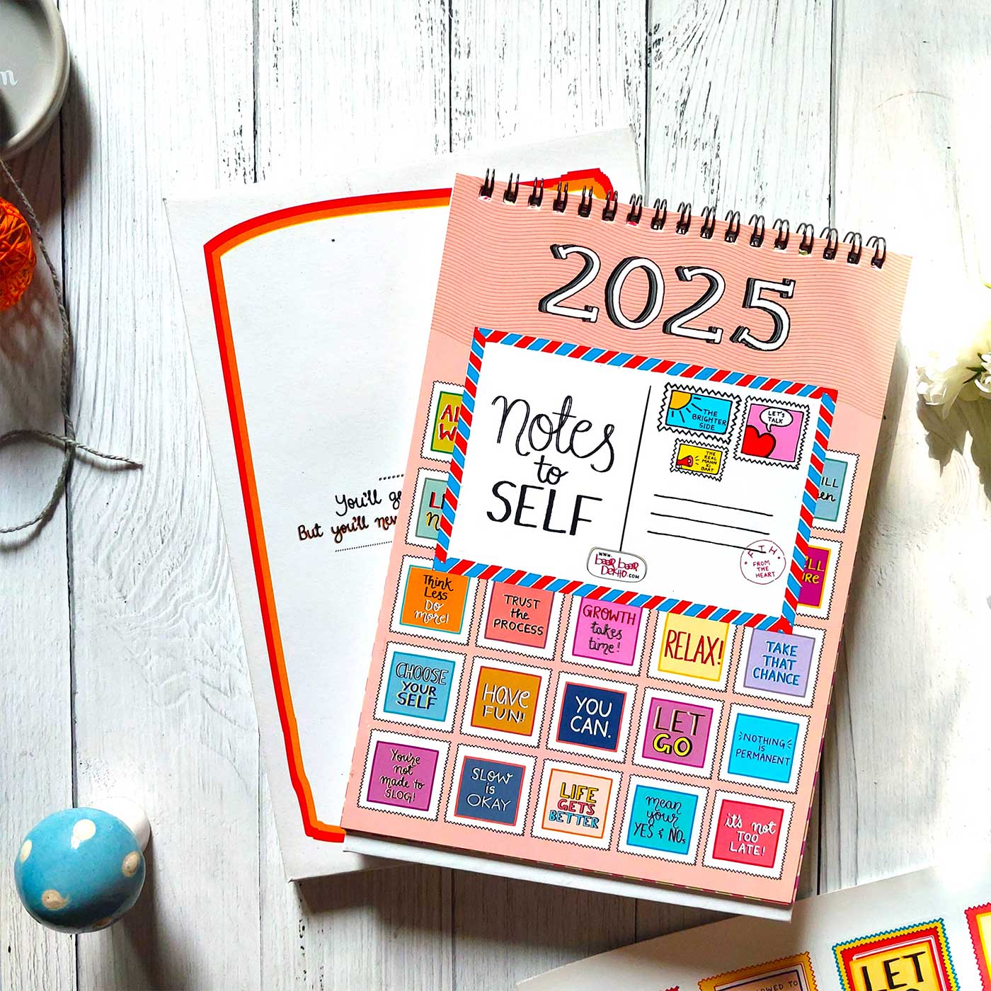 Buy Notes to Self 2026 Spiral Calendar With Holidays | 10+ Freebies ...