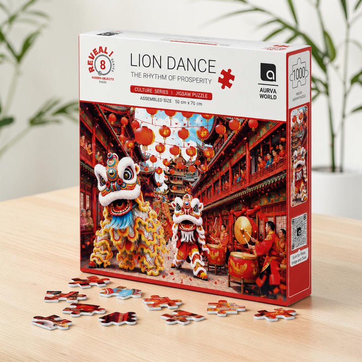 Lion Dance | The Rhythm of Prosperity Culture Puzzle | 1000 Pieces