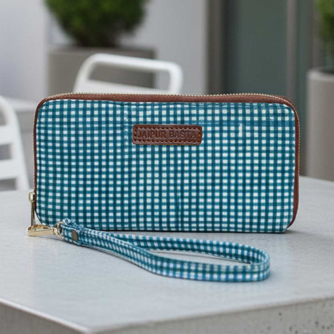 Surai Hand Block Printed Wrist Clutch