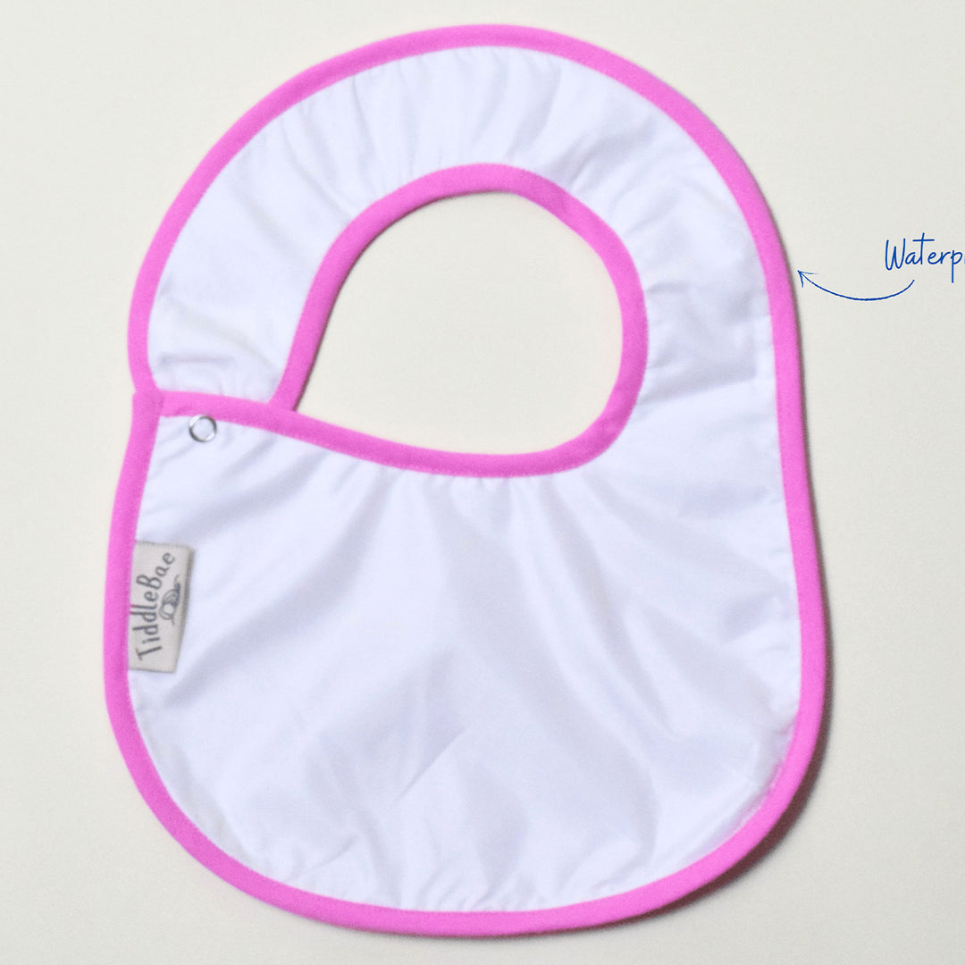 Block Printed Blush Breeze Bib