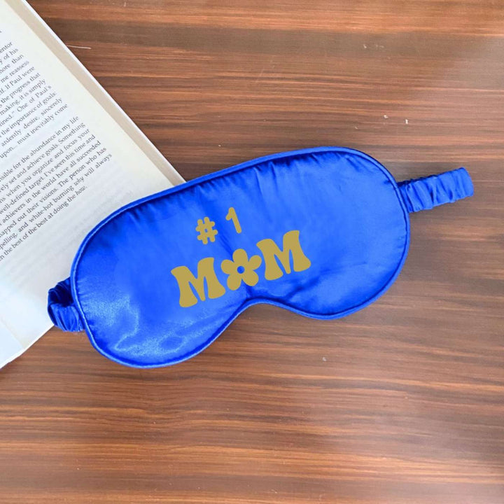 Customized Handmade Printed Mom Theme Satin Eye Mask