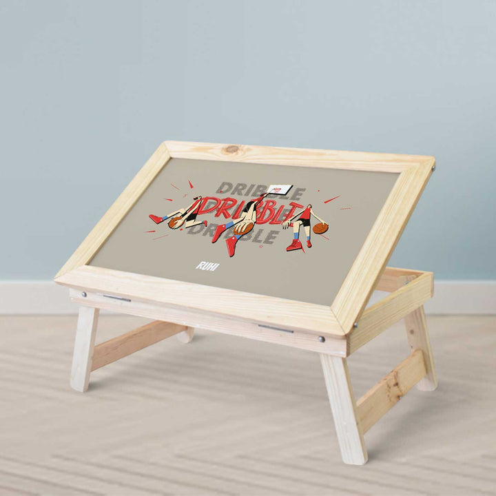 Personalized Basketball Fever Girl Theme Wooden Foldable Desk