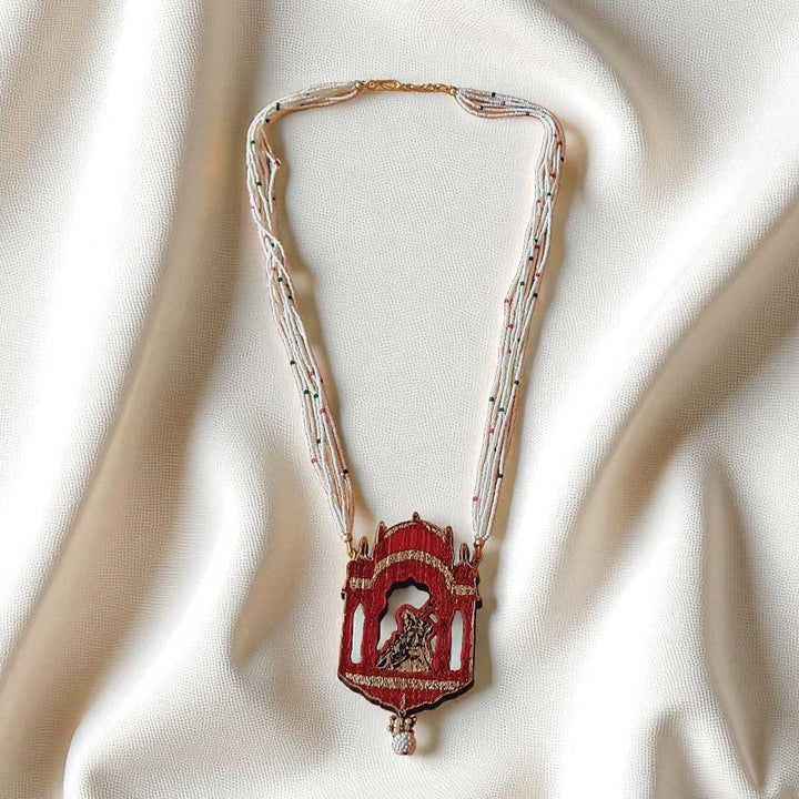 Handmade Meerabai Wooden Necklace