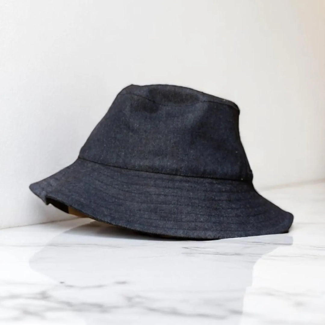 Repurposed Plain Denim Eco-Friendly Bucket Hat
