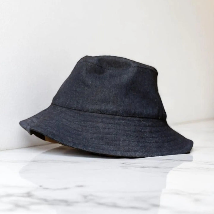 Repurposed Plain Denim Eco-Friendly Bucket Hat