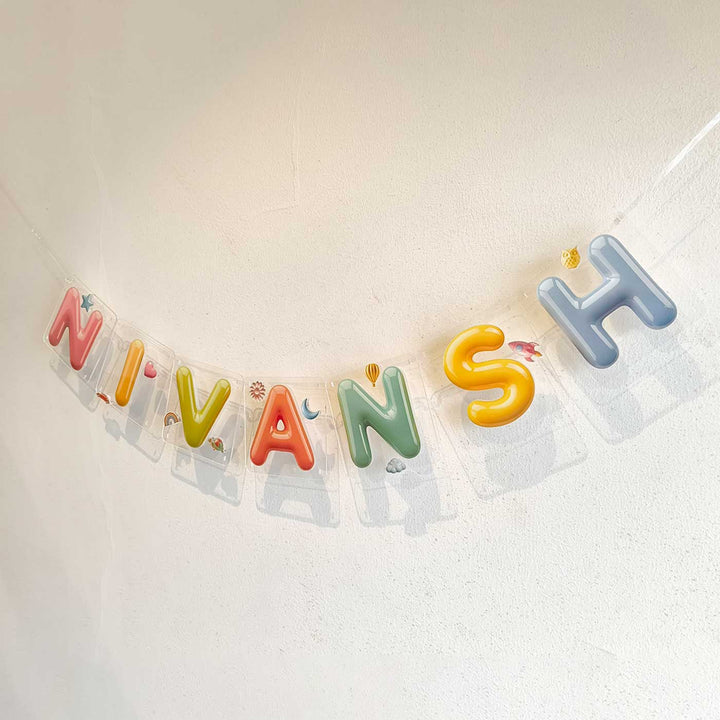 Personalized Acrylic Pastel Colour Ceramic Look Bunting