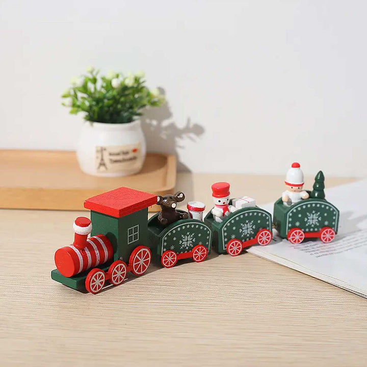 North Pole Express Train Wooden Table Decor For Christmas Decoration