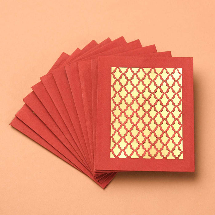 Handmade Naqsh Pocket Paper Envelopes | Set Of 10