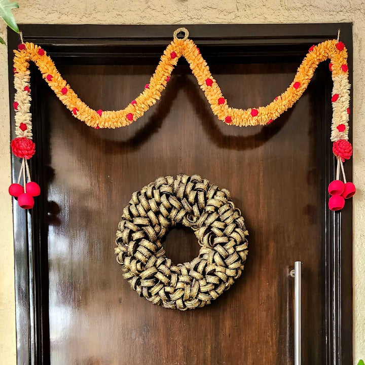 Handmade Divine Rajnigandha Sola Fower Toran