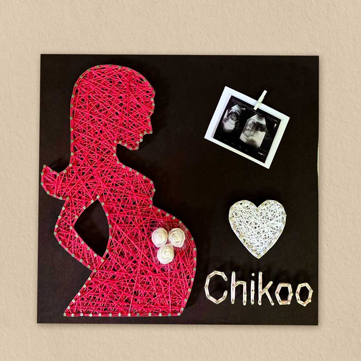 Photo Personalized Handmade String Art New Mom Theme Wooden Decorative Plaque For Mothers